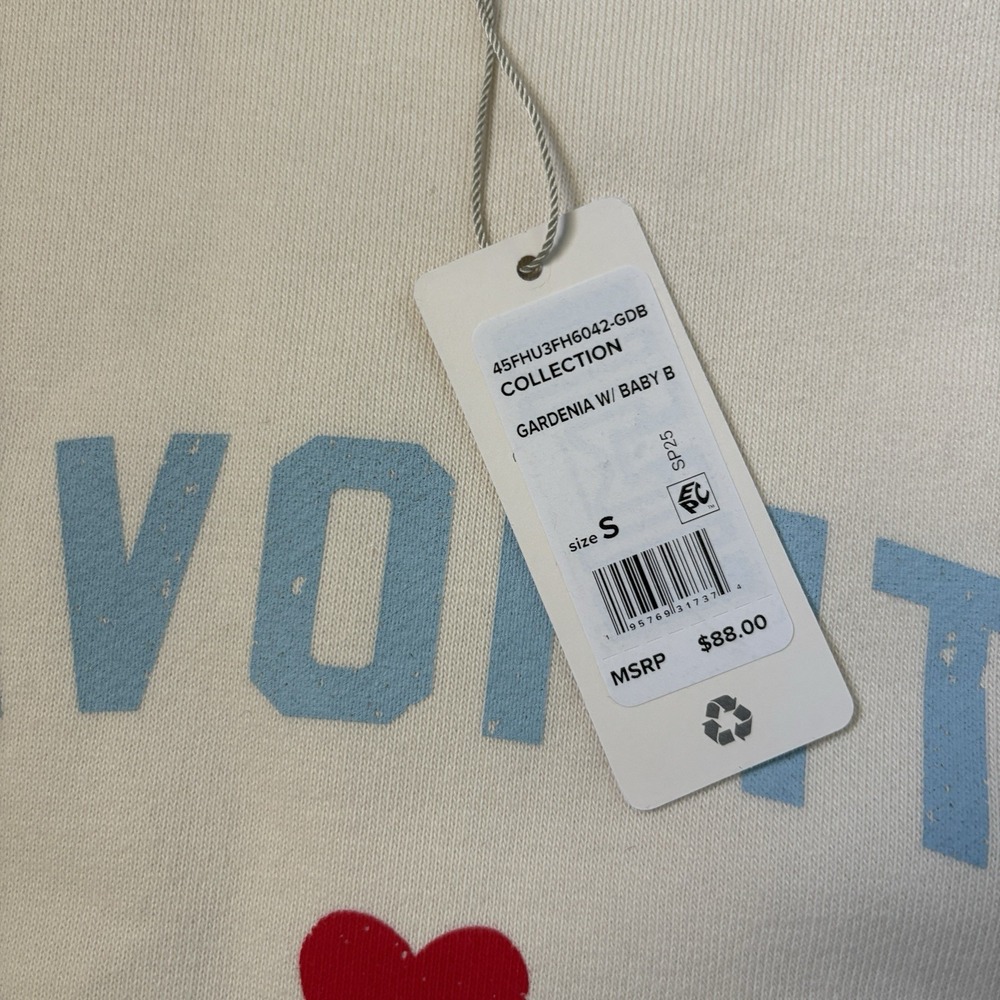 Favorite Daughter Sweatshirt Womens Small Crewneck Logo Spellout - Picture 4 of 9